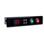 TERMOSTATO PANELABLE DE 1 RELÉ CONTROL + INTERRUPTOR LUZ ON/OFF "AKO-D10123" 230V.
