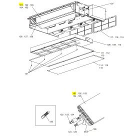 Evaporador unidad interior conductos SEZ-KD25VA.TH