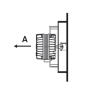 Ventilador monofásico con aro-soporte y hélice 10A/200 Aro/Pala 230V 50Hz