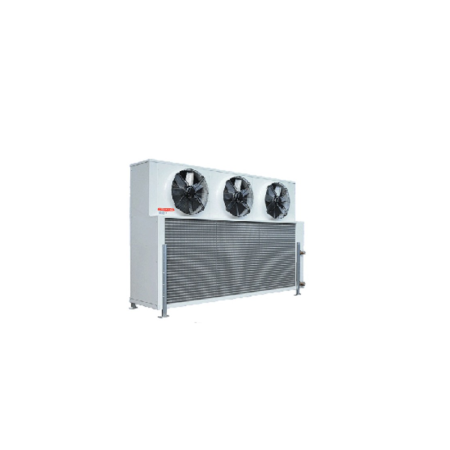 Evaporador de suelo baja temperatura FRIMETAL MRX520 paso aleta 12mm desescarche por gas caliente.