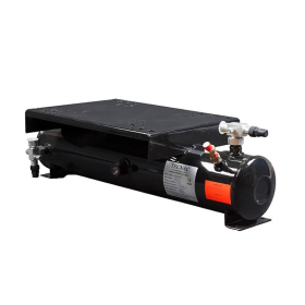 RECIPIENTE DE LIQUIDO HORIZONTAL RHC-90 CON SOPORTE PARA COMPRESOR A 32 BAR