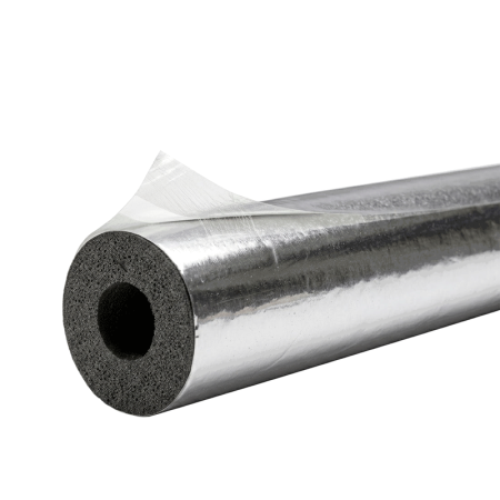 Aislamiento precubierto "ARMA-CHEK SILVER"  LONGITUD 1M, ESPESOR 27mm PARA TUBERÍA DE 35mm