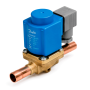 Valvula solenoide Danfoss 1/2" soldar modelo EVR 10 + bobina y conector.