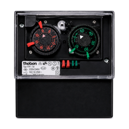 RELOJ DESESCARCHE CON CAJA THEBEN SERIE (FRI-77) TEMPORIZADOR FRI-77g, CON RETARDO.
