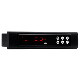 TERMOSTATO PANELABLE DE 1 RELÉ CONTROL + RELÉ LUZ"AKO-10123" 230V.