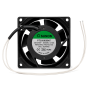 MINIVENTILADOR AXIAL SUNON. DIMENSIONES: 80X80X38 R.P.M: 2.750 POT.W: 16,0 CAUDAL M3/H: 51