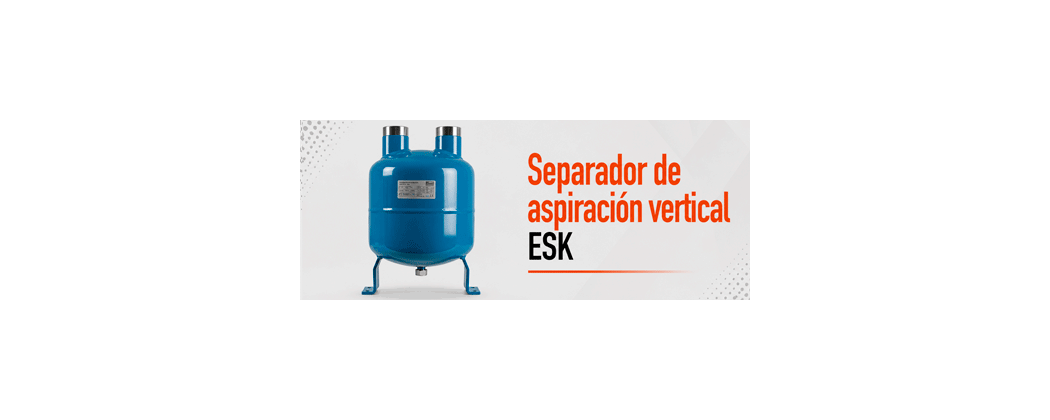 Separador de aspiración vertical ESK para frío industrial | S…