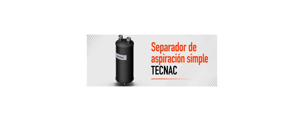 Separador de aspiración simple "TECNAC" para frío industrial | S…